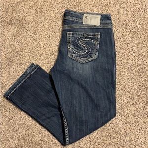 Silver Twisted Capris